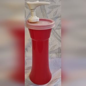 Vintage Tupperware red soap dispenser 870-5